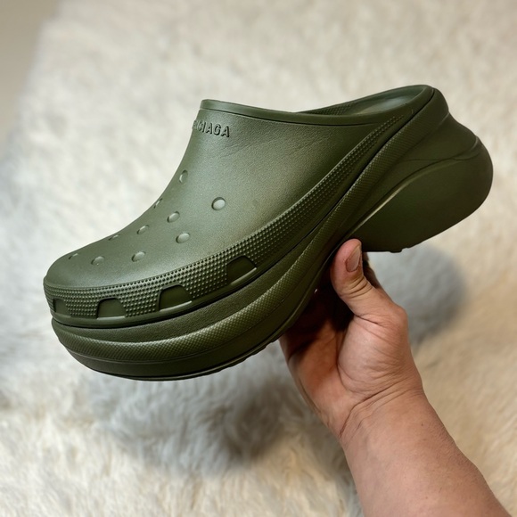 Balenciaga Crocs x Crocs Rubber Crocs Mule Size 10.5 - Picture 2 of 9